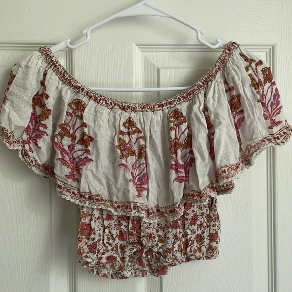 FLORAL OFF THE SHOULDER TOP